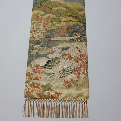 西陣織 ショートテーブルセンター[房付き/京都製] TS0171