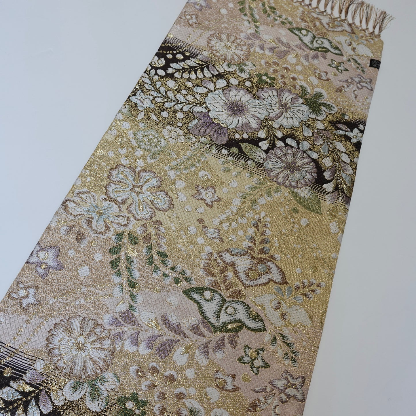 西陣織 ショートテーブルセンター[房付き/京都製] TS0036
