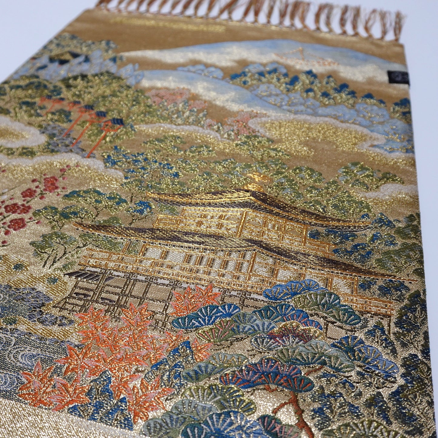 西陣織 ショートテーブルセンター[房付き/京都製] TS0171