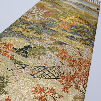 西陣織 ショートテーブルセンター[房付き/京都製] TS0171
