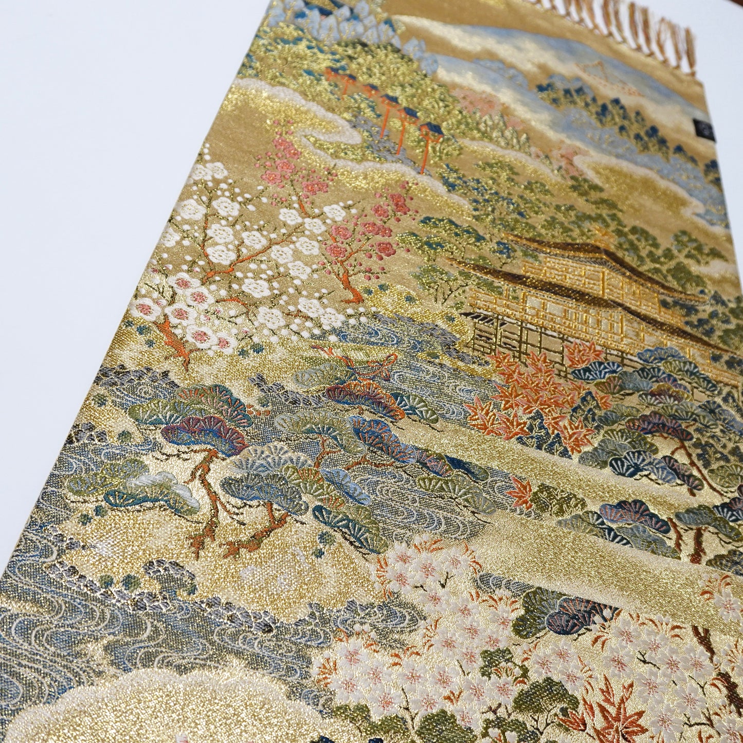 西陣織 ショートテーブルセンター[房付き/京都製] TS0171