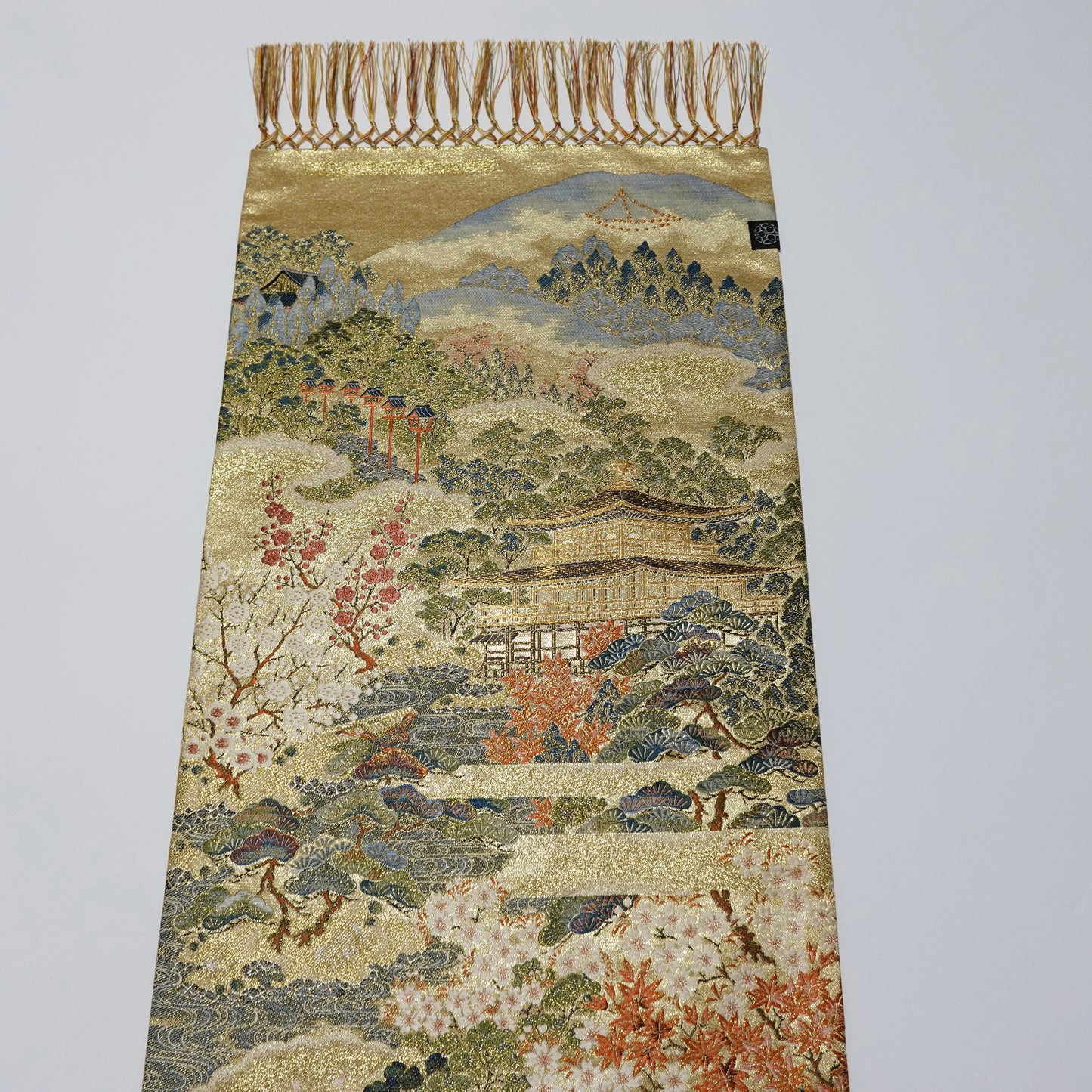 西陣織 ショートテーブルセンター[房付き/京都製] TS0171